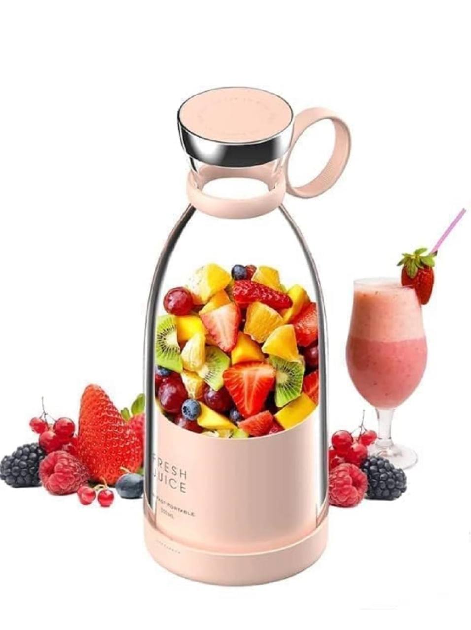 Bottle Juicer | Mini Bottle Shape Juicer | Mini Bottle Shaped Juicer | Mini Bottle Juicer | 4 Blade Juicer | Portable Juicer | Portable Juice Blender (Copy)