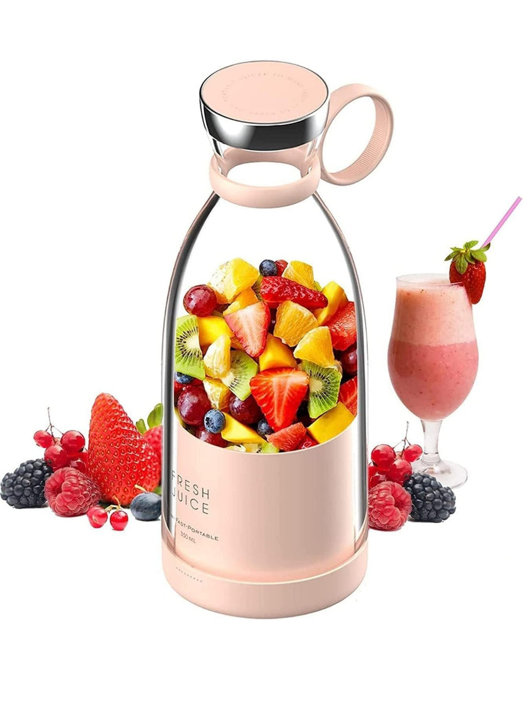 Bottle Juicer | Mini Bottle Shape Juicer | Mini Bottle Shaped Juicer | Mini Bottle Juicer | 4 Blade Juicer | Portable Juicer | Portable Juice Blender (Copy)