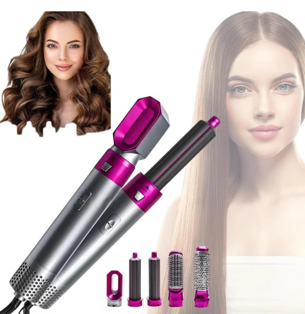 5 In 1 Hair Comb Negative Ion | Straightener Brush Blow Dryer | 5 in 1 MultifunctionalHair Dryer Styling 5-in-1 Multi-Head Hot Air Comb | 5 In 1 Electric Hair Dryer Comb |