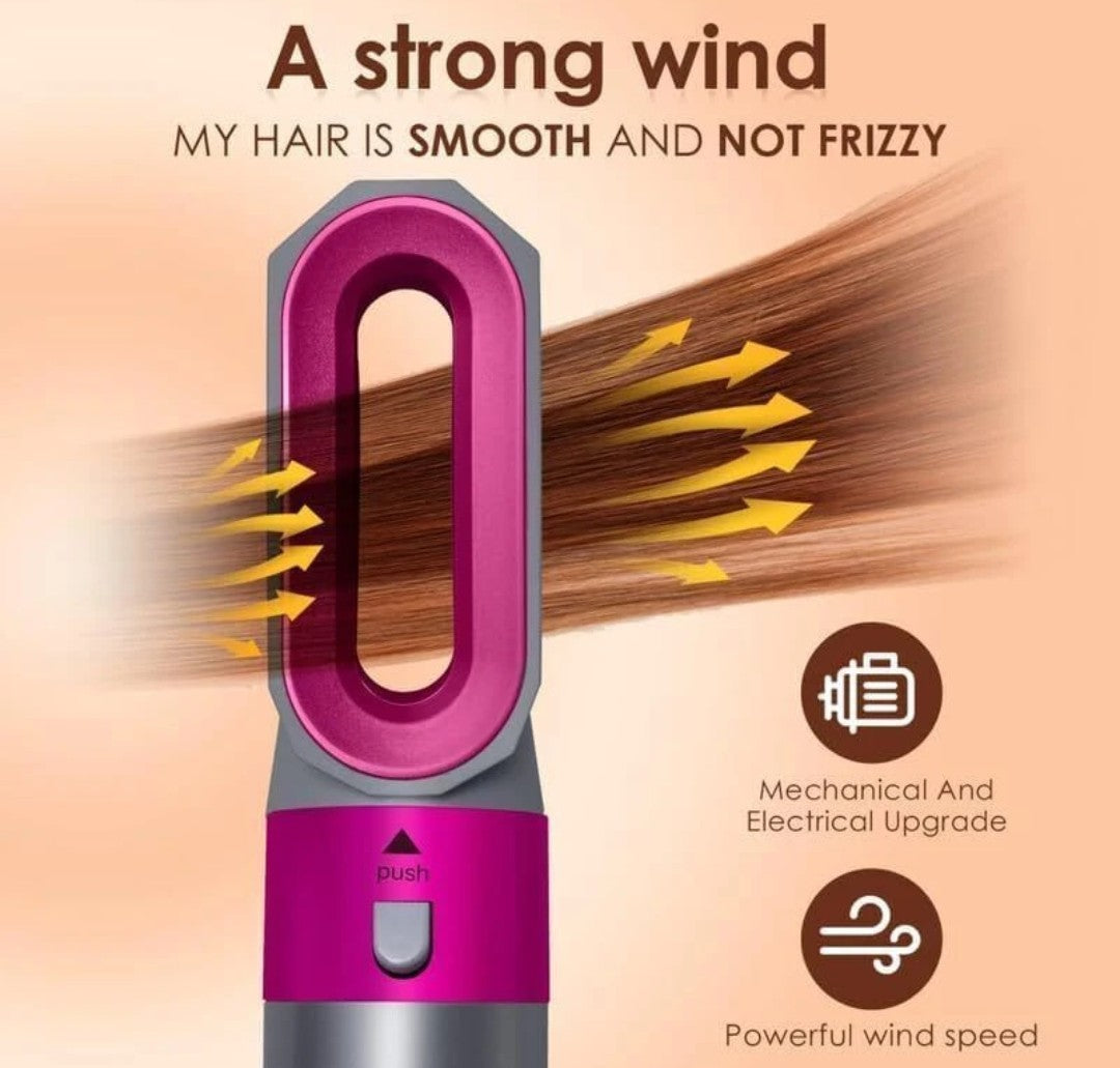 5 In 1 Hair Comb Negative Ion | Straightener Brush Blow Dryer | 5 in 1 MultifunctionalHair Dryer Styling 5-in-1 Multi-Head Hot Air Comb | 5 In 1 Electric Hair Dryer Comb |