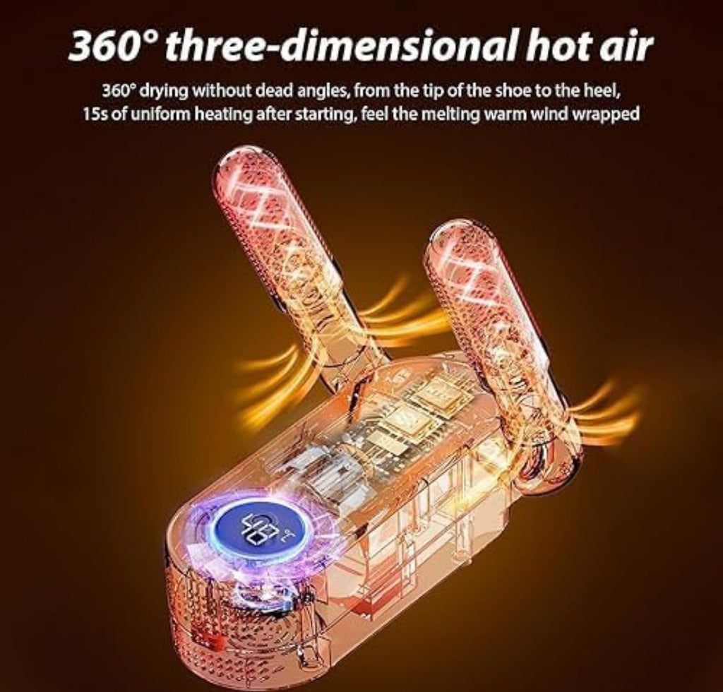 Electric Shoe Dryer | Glove Dryer | Dry Wet Shoes with 360°Heat Blower | Electric Shoe Warmer | Socks Dryer |
