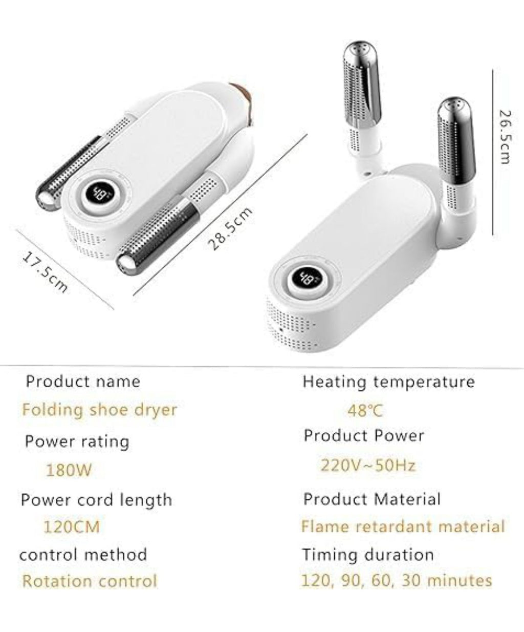 Electric Shoe Dryer | Glove Dryer | Dry Wet Shoes with 360°Heat Blower | Electric Shoe Warmer | Socks Dryer |