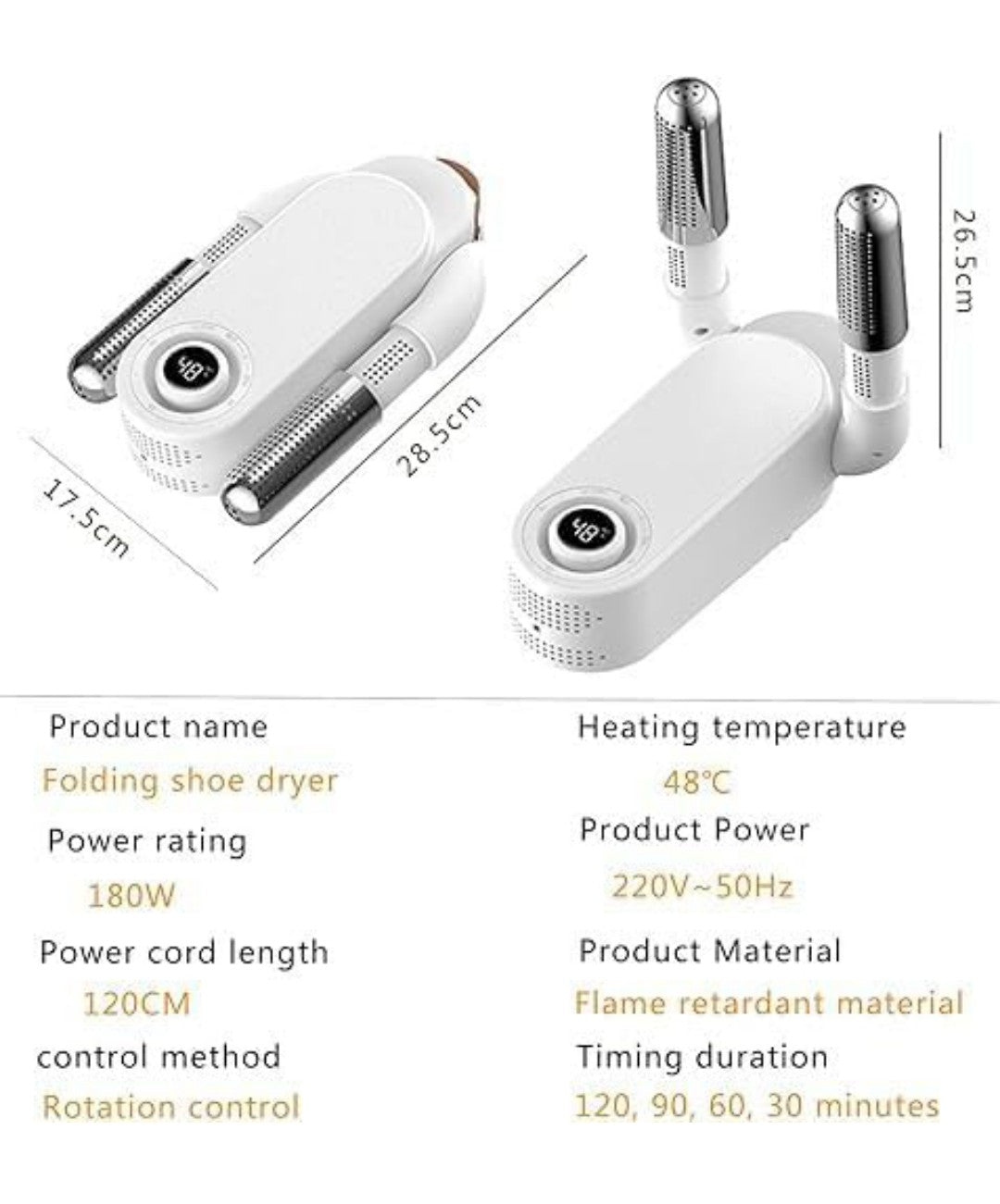 Electric Shoe Dryer | Glove Dryer | Dry Wet Shoes with 360°Heat Blower | Electric Shoe Warmer | Socks Dryer |