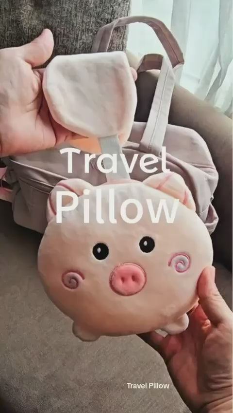Travel Pillow Set with Eye Mask | Soft and Supportive Neck Pillow with Eye Mask | Cute Travel Pillow and Eye Mask Set |